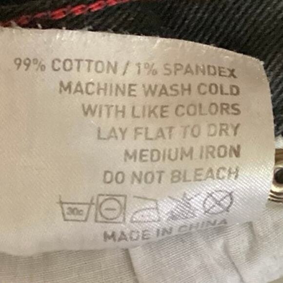 Active R/S Black Mid Rise Reform Ankle Denim Straight Leg Jeans Size 30 - Picture 6 of 6